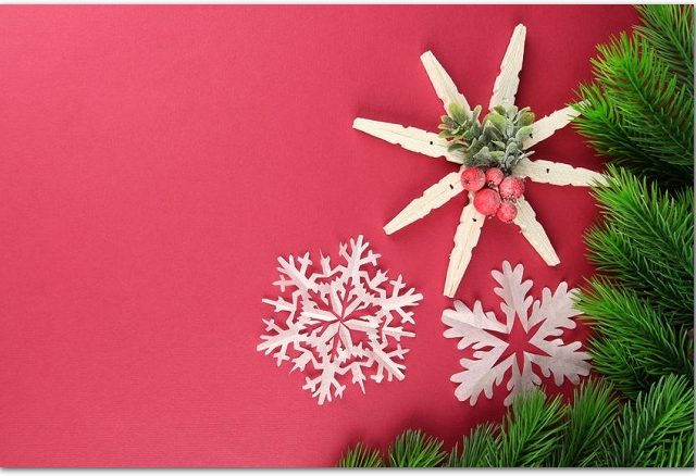 クリスマス 雪の結晶 切り紙